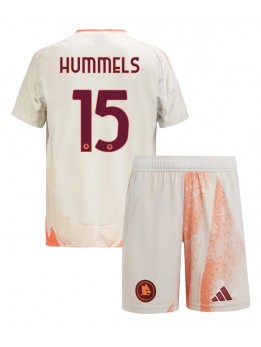 Otroški Nogometna dresi replika AS Roma Mats Hummels #15 Gostujoči 2024-25 Kratek rokav (+ hlače)